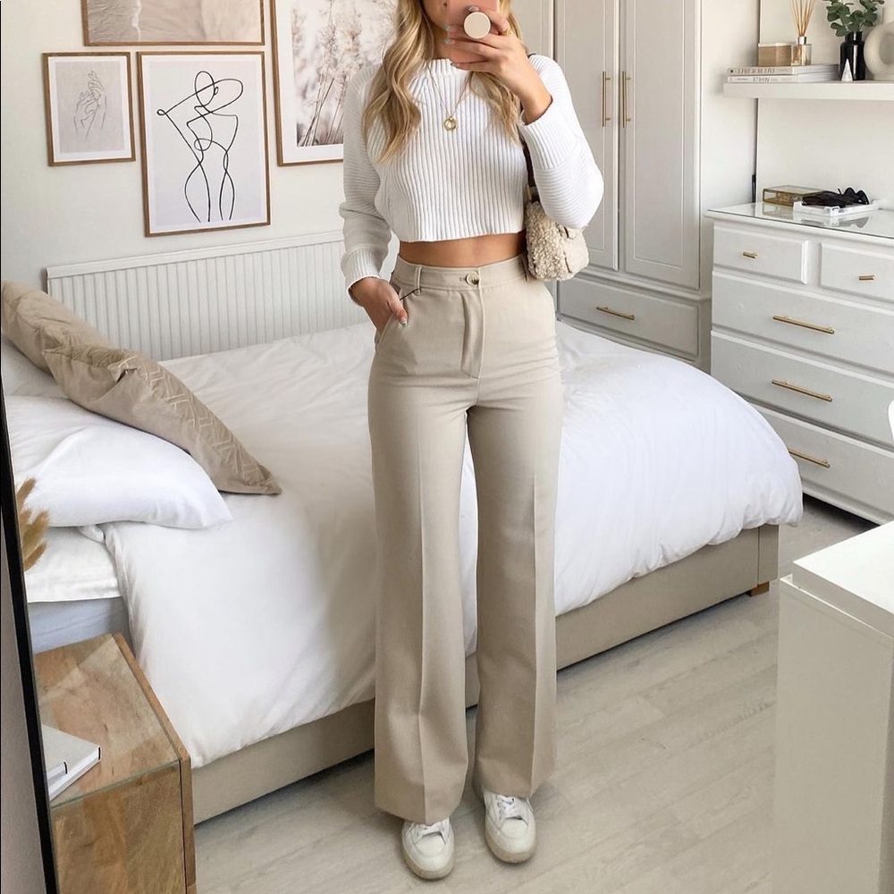 Zara Wide Leg Pants Trousers